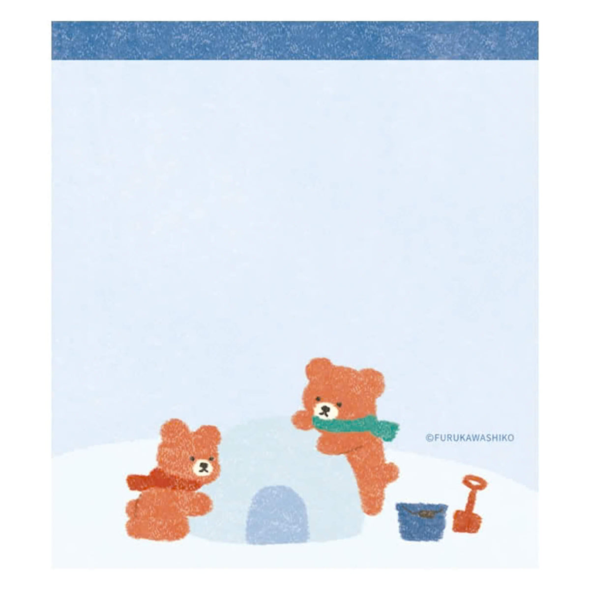 Furukawa Shiko Memo Pad - Snow & Bear [Winter 2026 Limited Edition] - Memo Pads