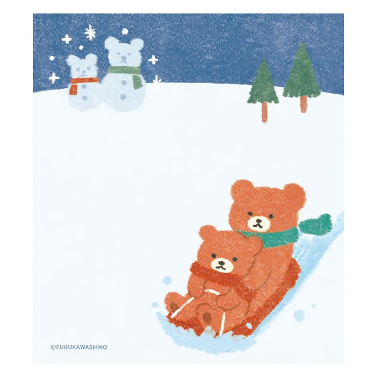 Furukawa Shiko Memo Pad - Snow & Bear [Winter 2026 Limited Edition] - Memo Pads