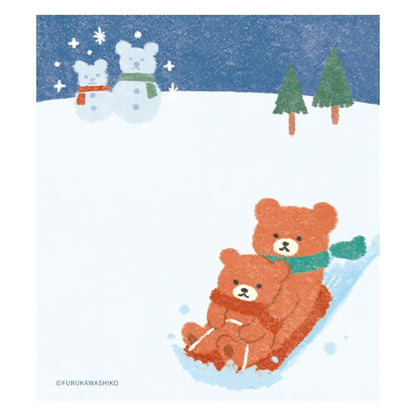 Furukawa Shiko Memo Pad - Snow & Bear [Winter 2026 Limited Edition] - Memo Pads