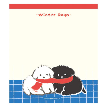 Furukawa Shiko Memo Pad - Snow & Dog [Winter 2026 Limited Edition] - Memo Pads