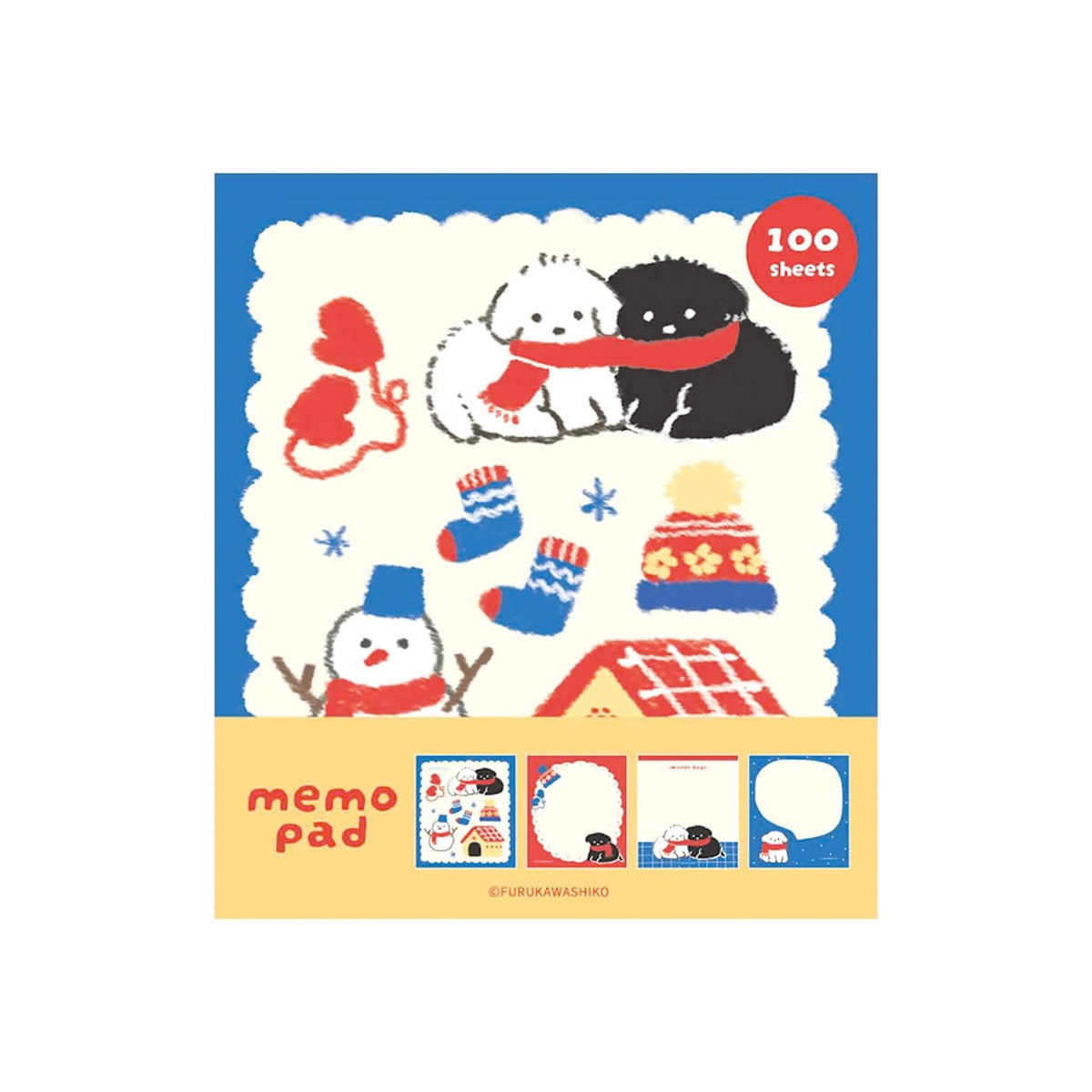 Furukawa Shiko Memo Pad - Snow & Dog [Winter 2026 Limited Edition] - Memo Pads