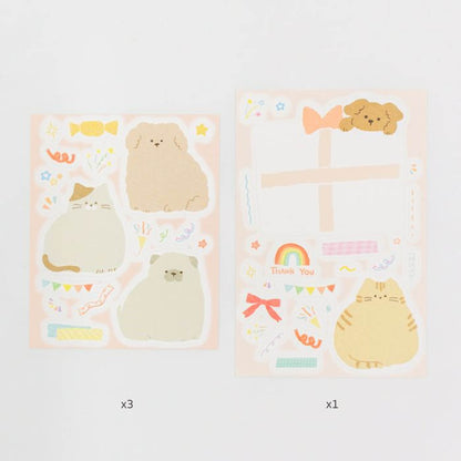 Furukawa Shiko Message Sticker - Animal - Wa - Life Spring 2026 Limited - Sticker Sheets