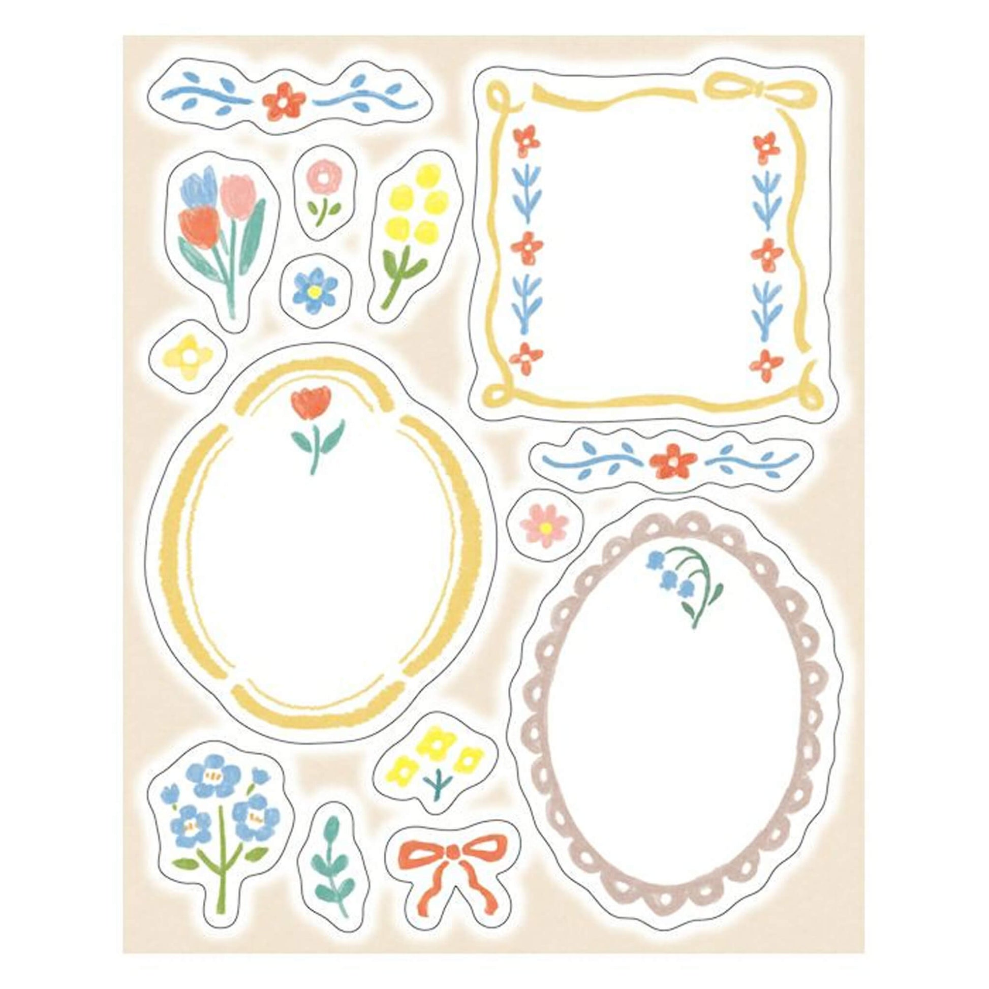 Furukawa Shiko Message Sticker - Brooch - Wa - Life Spring 2026 Limited - Sticker Sheets