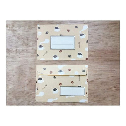 Furukawa Shiko Mino Washi Paper Letter Set - Coffee - Letter Writing Sets