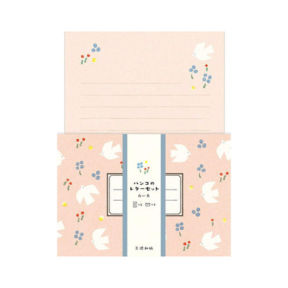 Furukawa Shiko Mino Washi Paper Letter Set - White Bird - Letter Writing Sets