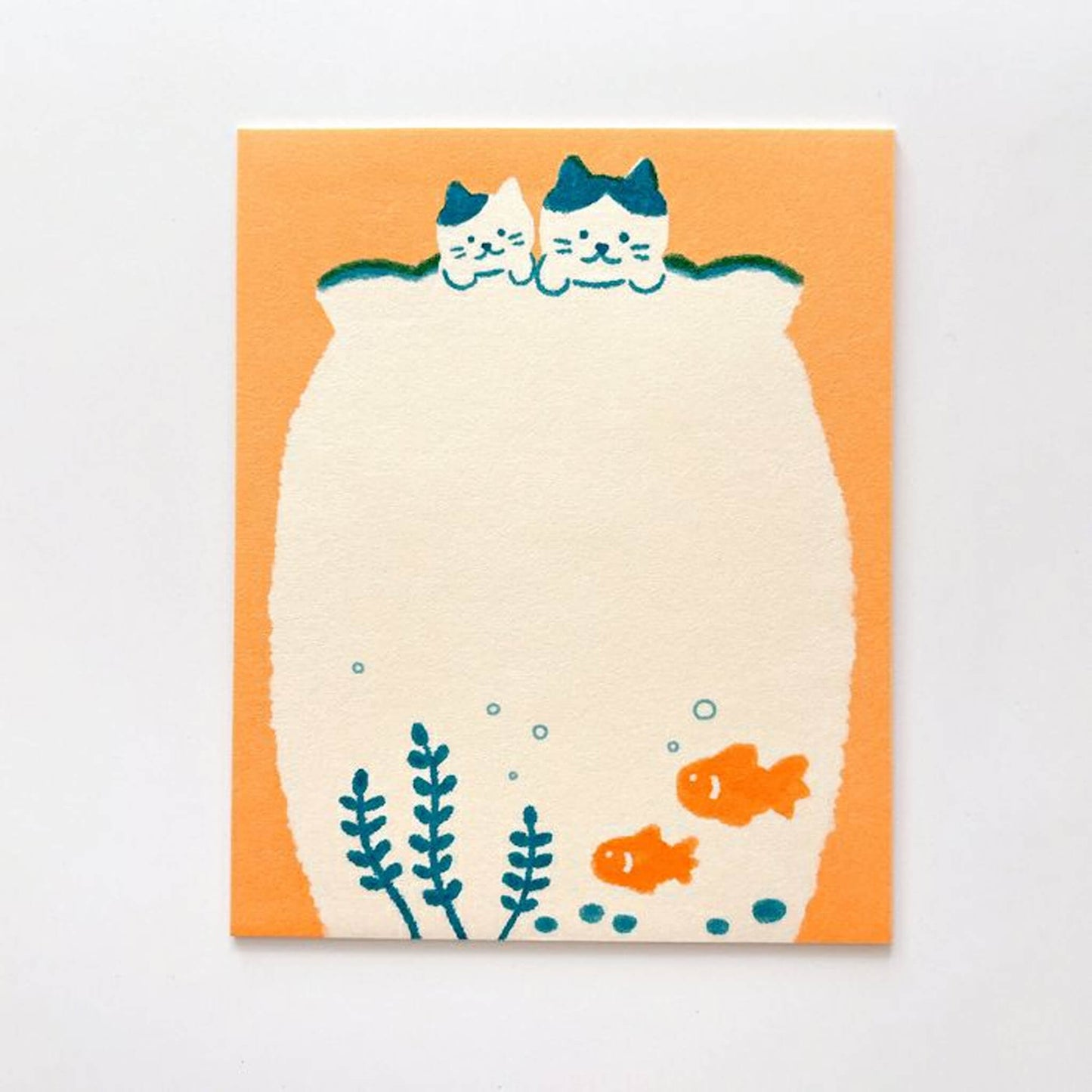 Furukawa Shiko Nagomi Washi Letter Set - Cat and Goldfish - Wa - Life 2025 Summer Limited - Mini Letter Writing Sets