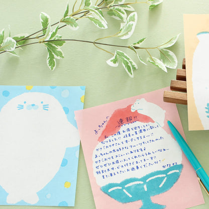 Furukawa Shiko Nagomi Washi Letter Set - Cat and Goldfish - Wa - Life 2025 Summer Limited - Mini Letter Writing Sets