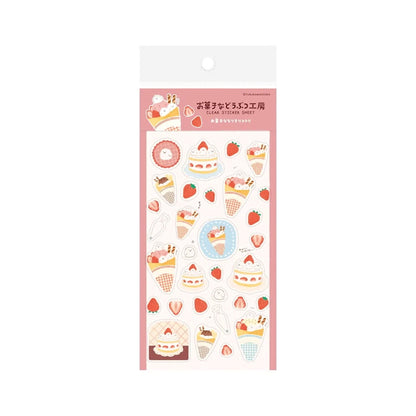 Furukawa Shiko Okashina Doubutsu Kobo Clear Sticker Sheet - Narikiri Bird - Sticker Sheets