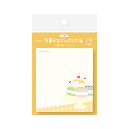 Furukawa Shiko Okashina Doubutsu Kobo Sticky Notes - Hasamare Dog - Sticky Notes