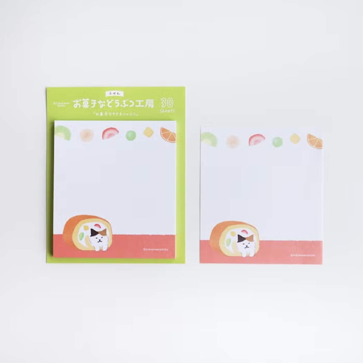 Furukawa Shiko Okashina Doubutsu Kobo Sticky Notes - Sukima Cat - Sticky Notes