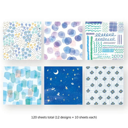 Furukawa Shiko Origami Box - Cool Color - Origami Paper