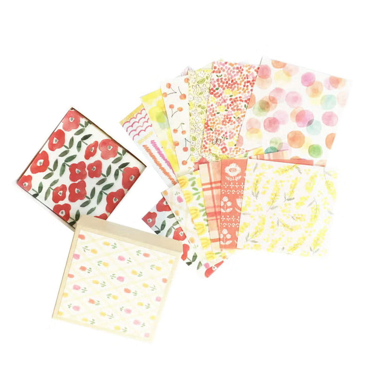 Furukawa Shiko Origami Box - Warm Color - Origami Paper