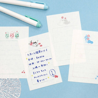 Furukawa Shiko Soebumisen Mini Letter Set - Goldfish and Cat - Wa - Life 2025 Summer Limited - Mini Letter Writing Sets