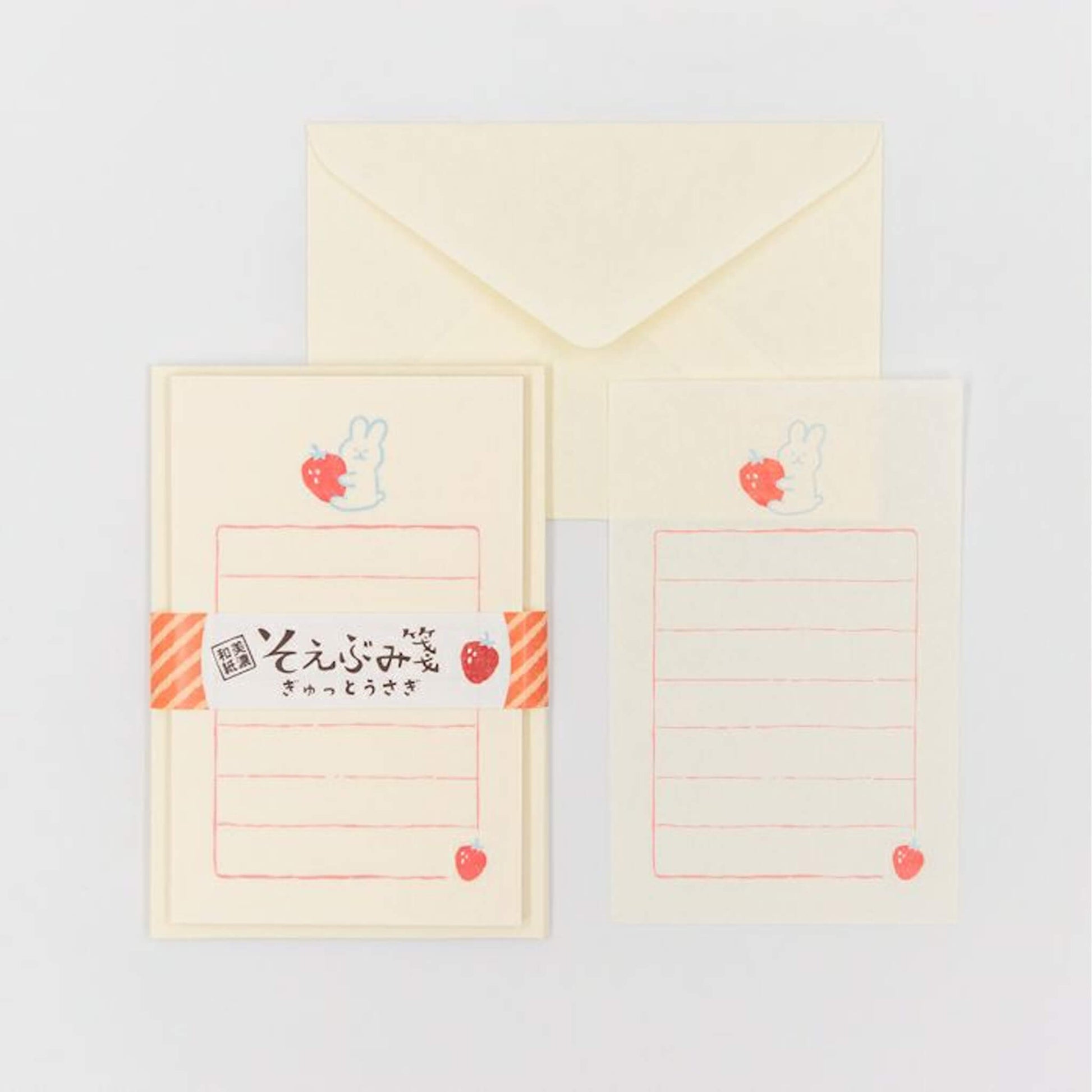 Furukawa Shiko Soebumisen Mini Letter Set - Hugging Bunny - Wa - Life Spring 2026 Limited - Mini Letter Writing Sets