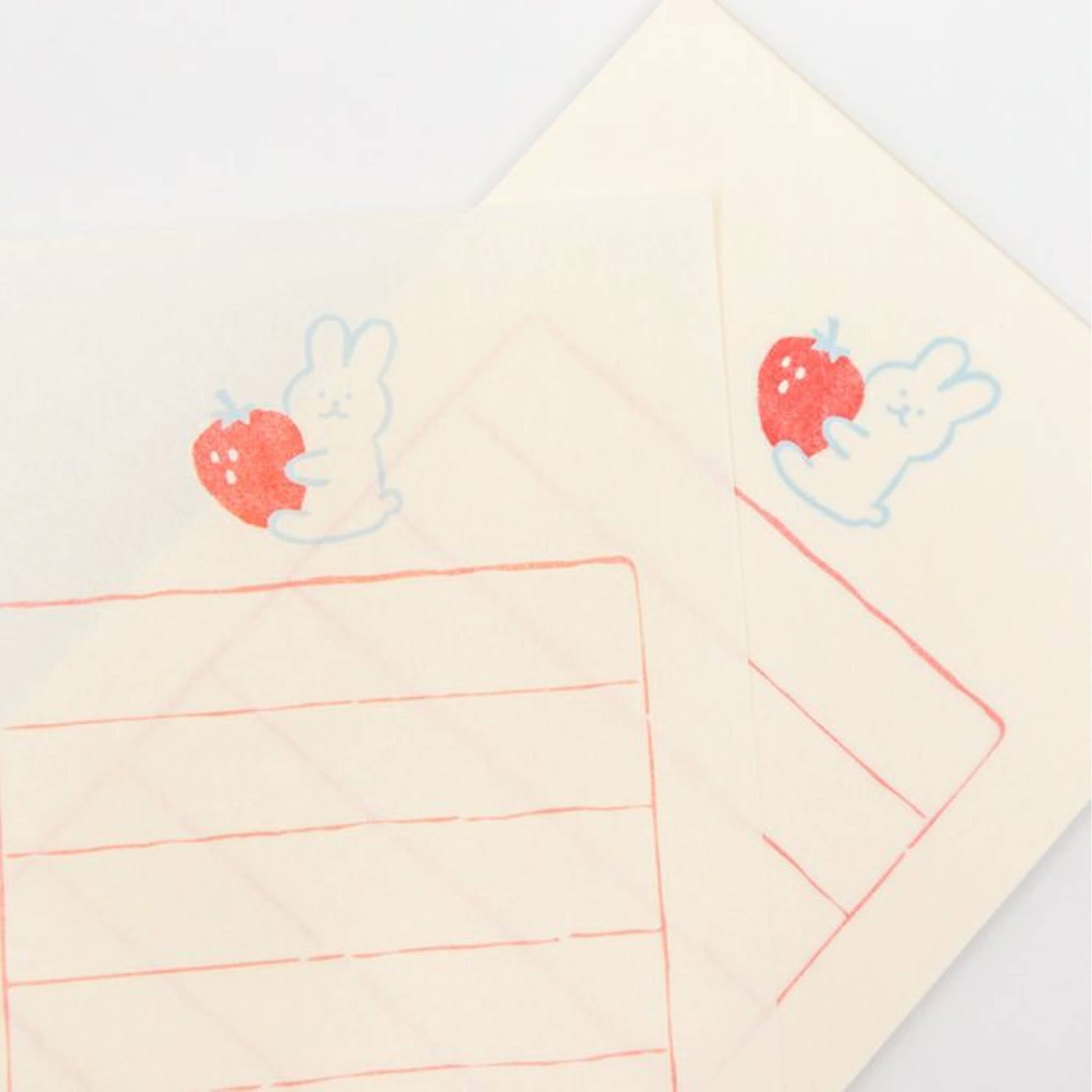 Furukawa Shiko Soebumisen Mini Letter Set - Hugging Bunny - Wa - Life Spring 2026 Limited - Mini Letter Writing Sets