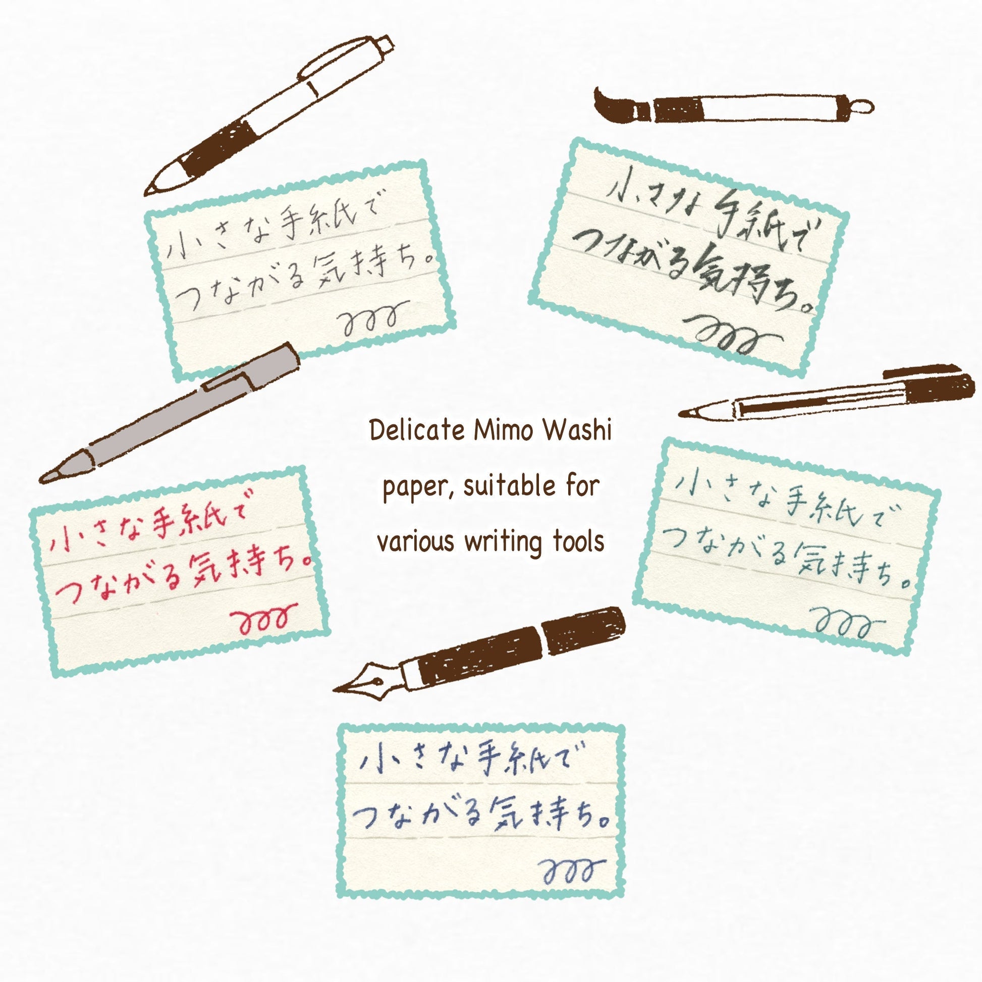 Furukawa Shiko Soebumisen Mini Letter Set - Rolling Panda - Mini Letter Writing Sets