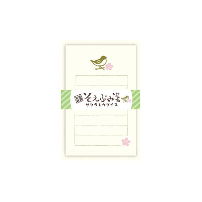 Furukawa Shiko Soebumisen Mini Letter Set - Sakura & Uguisu - Wa - Life Spring 2026 Limited - Mini Letter Writing Sets