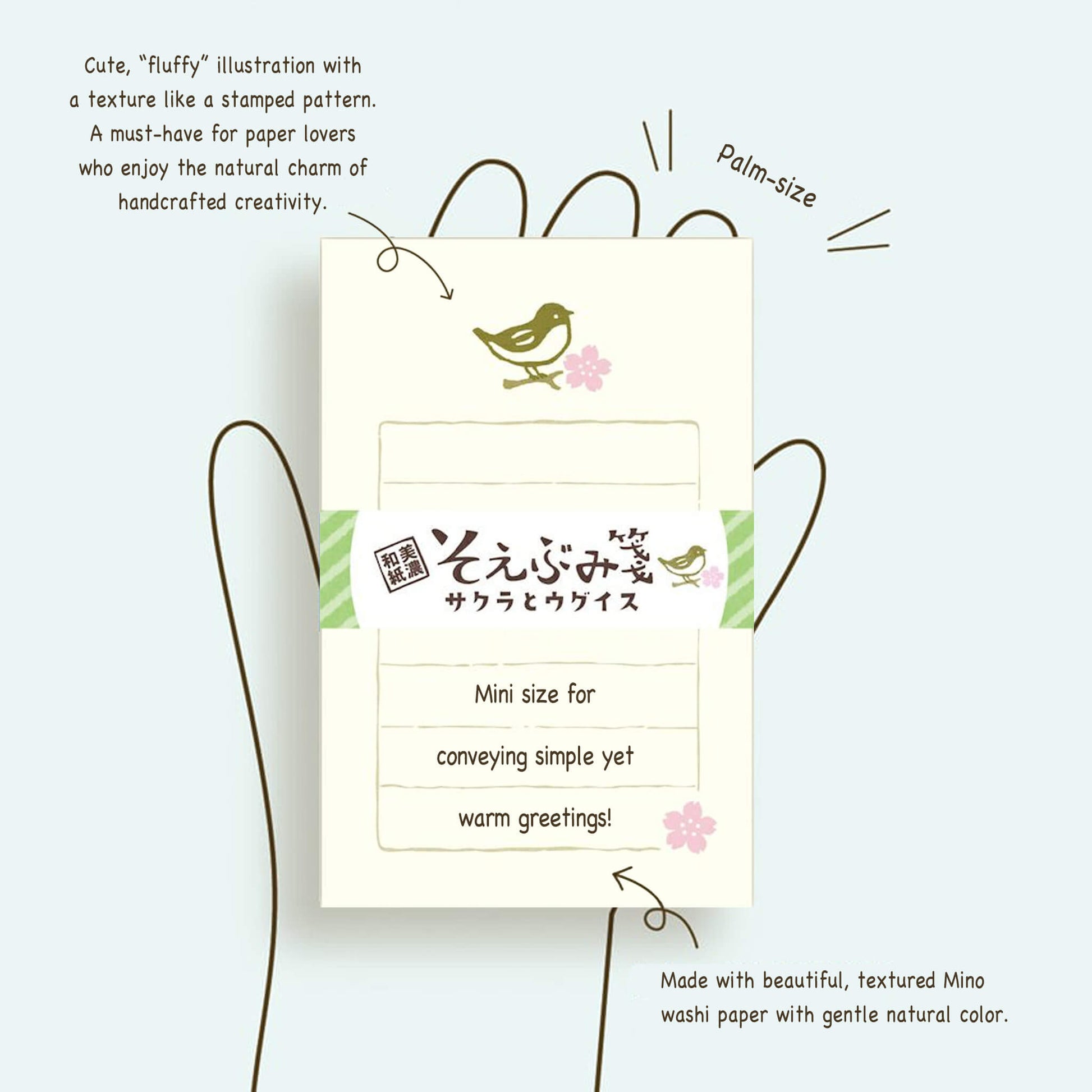 Furukawa Shiko Soebumisen Mini Letter Set - Sakura & Uguisu - Wa - Life Spring 2026 Limited - Mini Letter Writing Sets