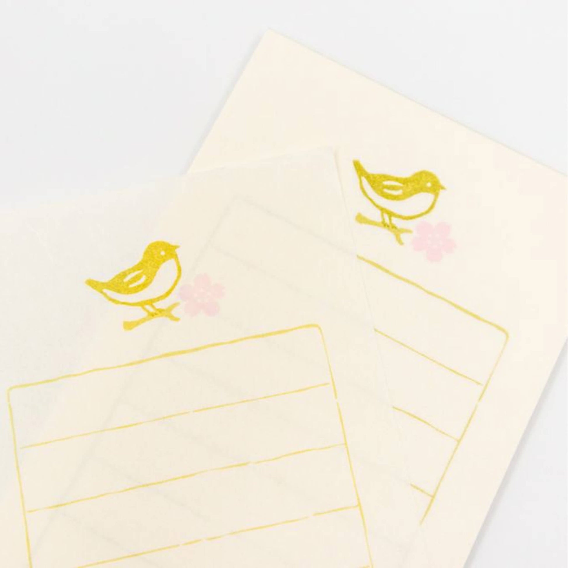 Furukawa Shiko Soebumisen Mini Letter Set - Sakura & Uguisu - Wa - Life Spring 2026 Limited - Mini Letter Writing Sets