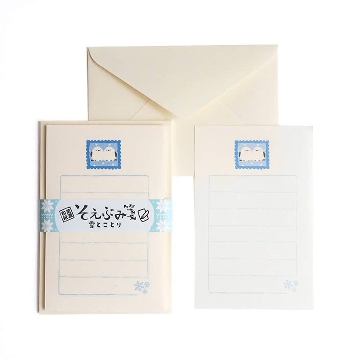 Furukawa Shiko Soebumisen Mini Letter Set - Snow & Bird [Winter 2026 Limited Edition] - Mini Letter Writing Sets