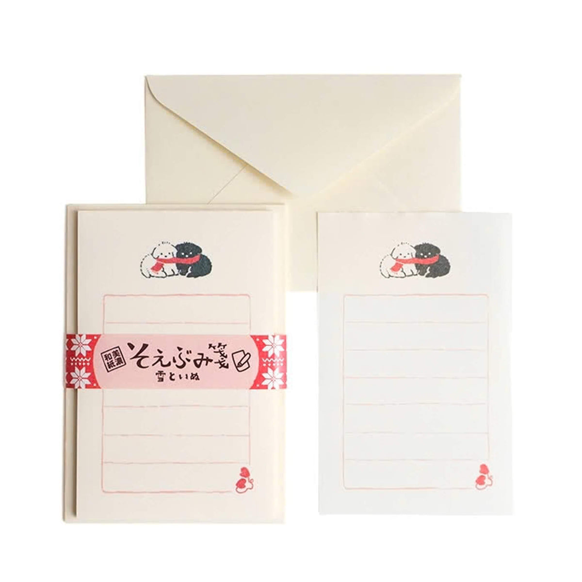 Furukawa Shiko Soebumisen Mini Letter Set - Snow & Dog [Winter 2026 Limited Edition] - Mini Letter Writing Sets