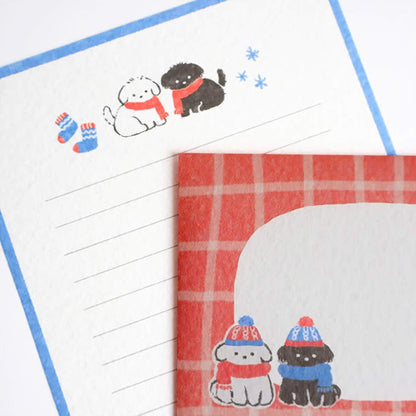Furukawa Shiko "Today’s Letter" Letter Set - Snow & Dog [Winter 2026 Limited Edition] - Letter Writing Sets