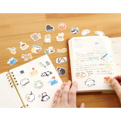 Furukawa Shiko Washi Flake Sticker - Coffee - Flake Stickers