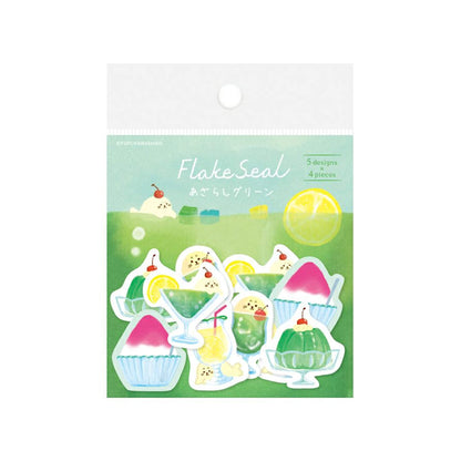 Furukawa Shiko Washi Flake Sticker - Seal Green - Wa - Life 2025 Summer Limited - Flake Stickers