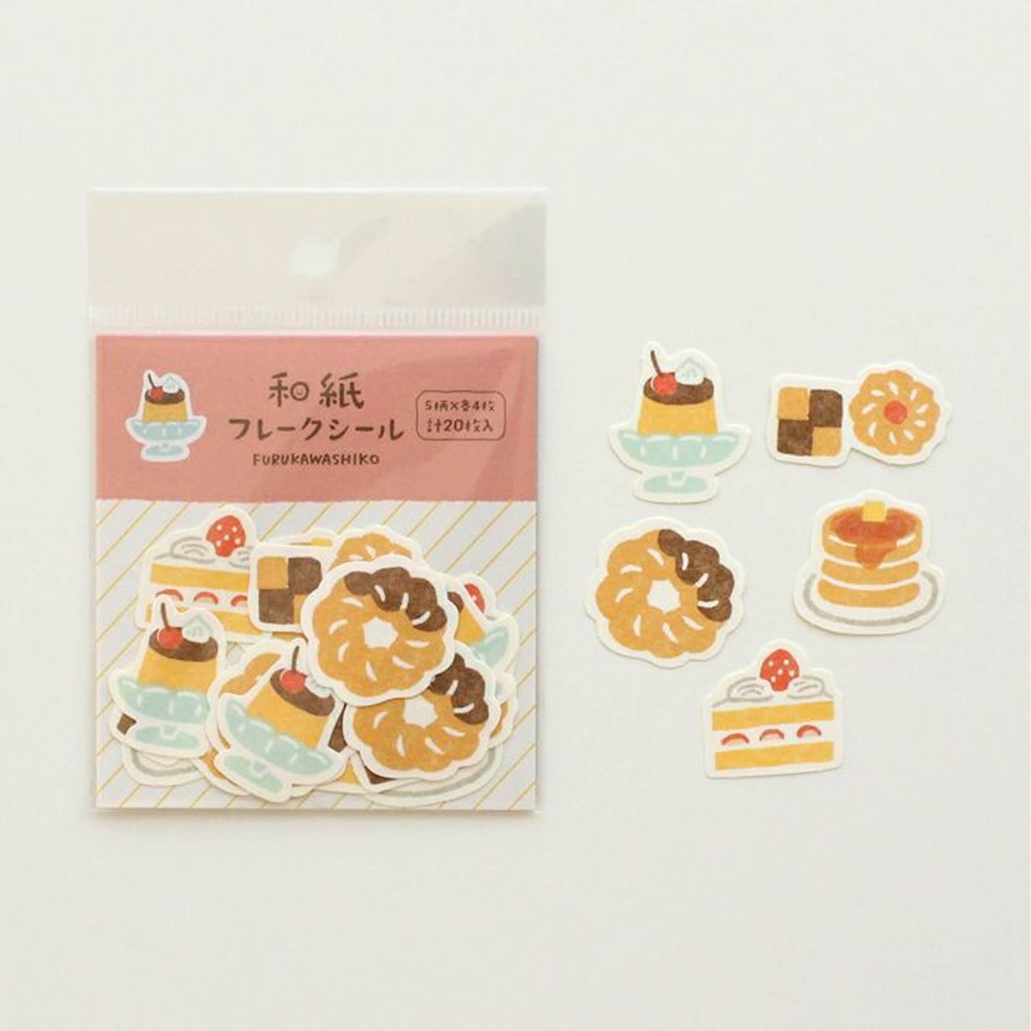 Furukawa Shiko Washi Flake Sticker - Snacks - Flake Stickers