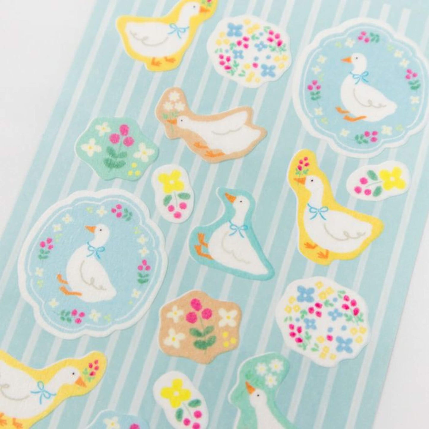 Furukawa Shiko Washi Sticker Sheet - Flower & Duckling - Wa - Life Spring 2026 Limited - Sticker Sheets