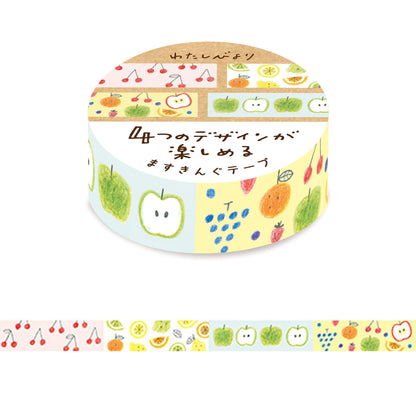 Furukawa Shiko Washi Tape - Fruits - Watashi Biyori - Washi Tapes