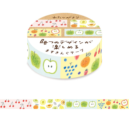 Furukawa Shiko Washi Tape - Fruits - Watashi Biyori - Washi Tapes