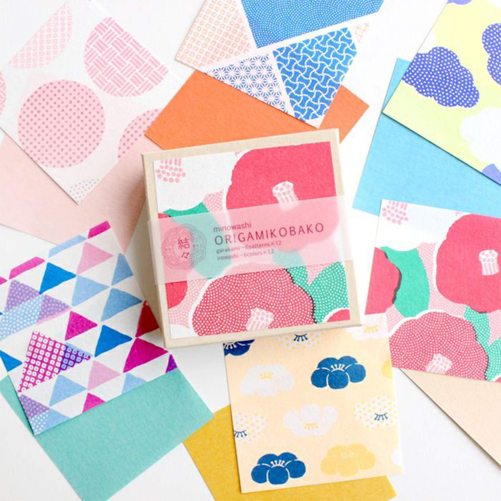 Furukawa Shiko Yuiyui Mino Washi Origami Paper Box - Origami Paper