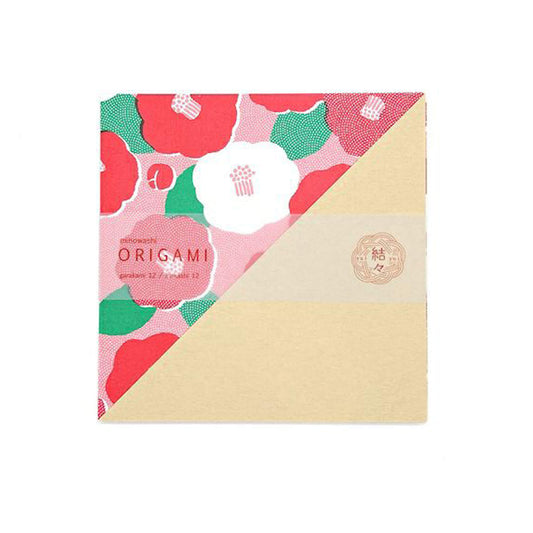 Furukawa Shiko Yuiyui Mino Washi Origami Paper Set - Camellia - Origami Paper