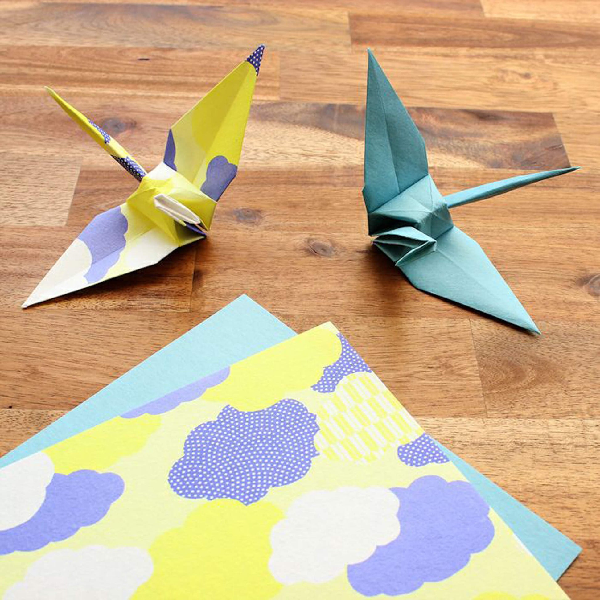 Furukawa Shiko Yuiyui Mino Washi Origami Paper Set - Cloud - Origami Paper