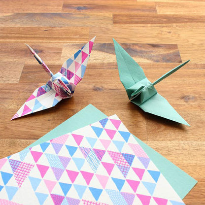 Furukawa Shiko Yuiyui Mino Washi Origami Paper Set - Uroko - Origami Paper