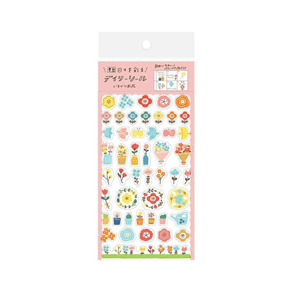 Furukawa Sticker Sheet - Colorful Flowers - Sticker Sheets