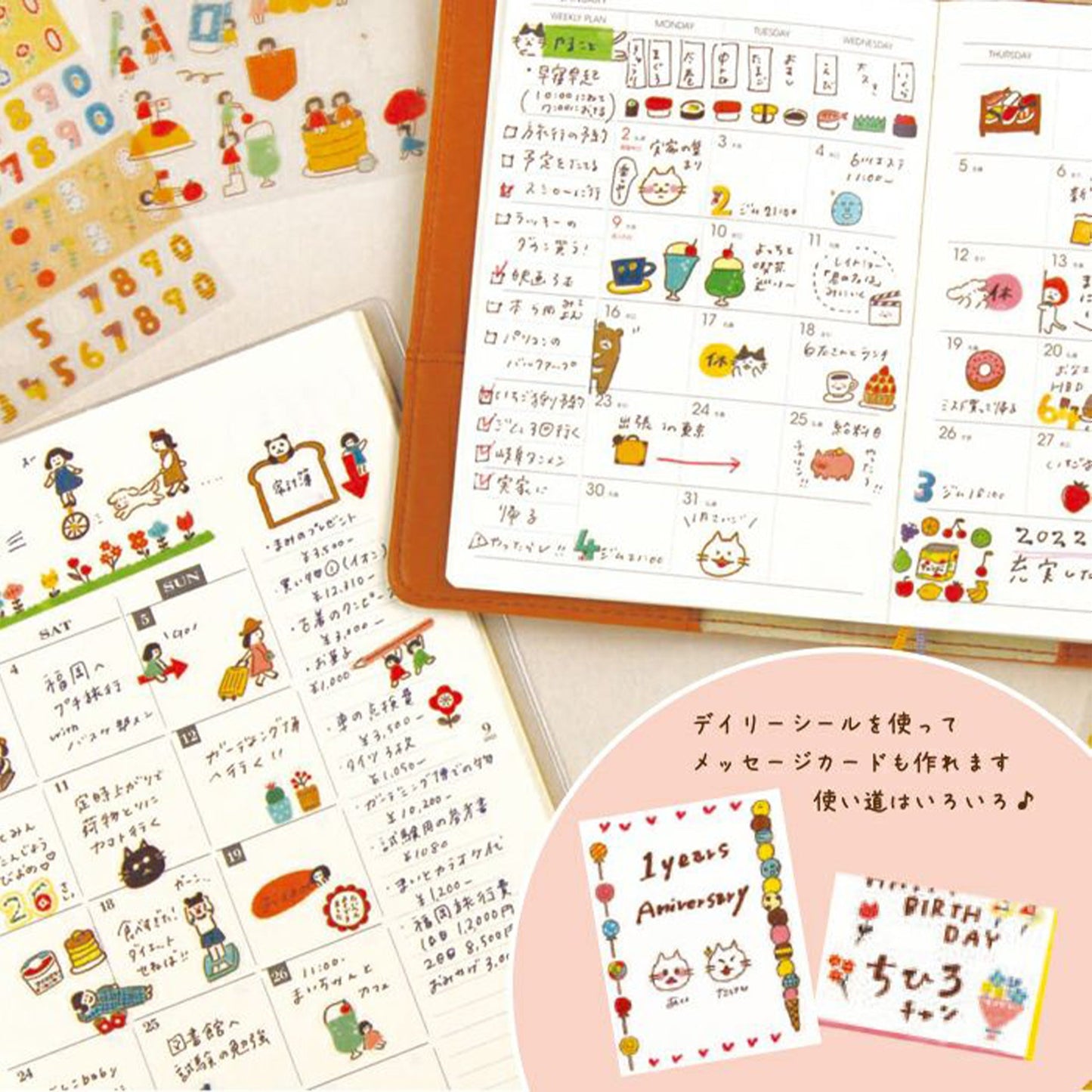 Furukawa Sticker Sheet - Colorful Flowers - Sticker Sheets