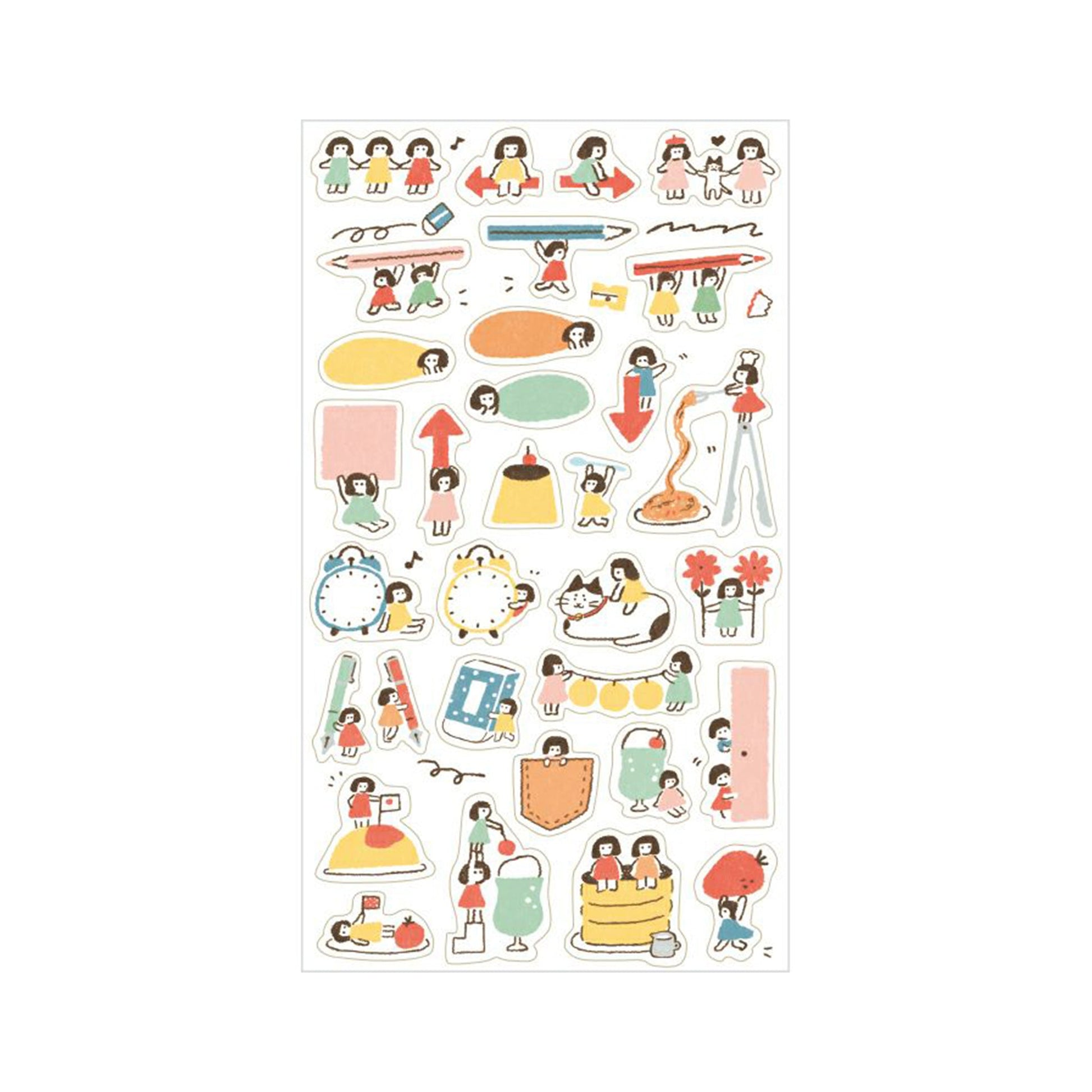 Furukawa Sticker Sheet - Helpful Little People - Sticker Sheets