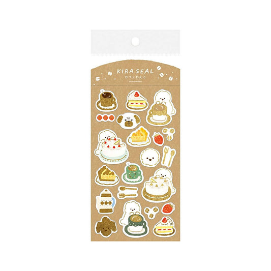 Furukawa Sticker Sheet Notes Wa - Life 2024 Winter Limited - Cafe Dog - Sticker Sheets