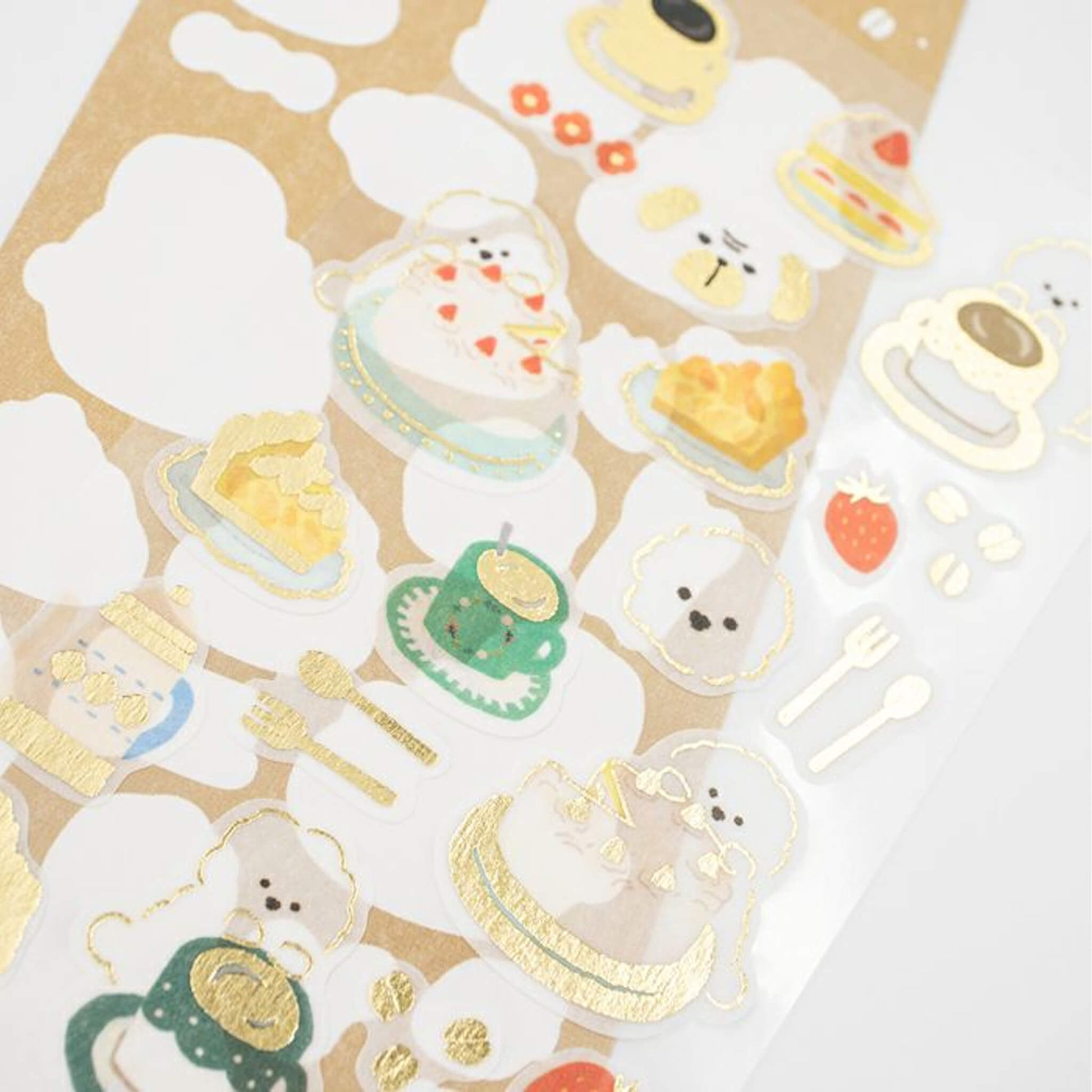 Furukawa Sticker Sheet Notes Wa - Life 2024 Winter Limited - Cafe Dog - Sticker Sheets