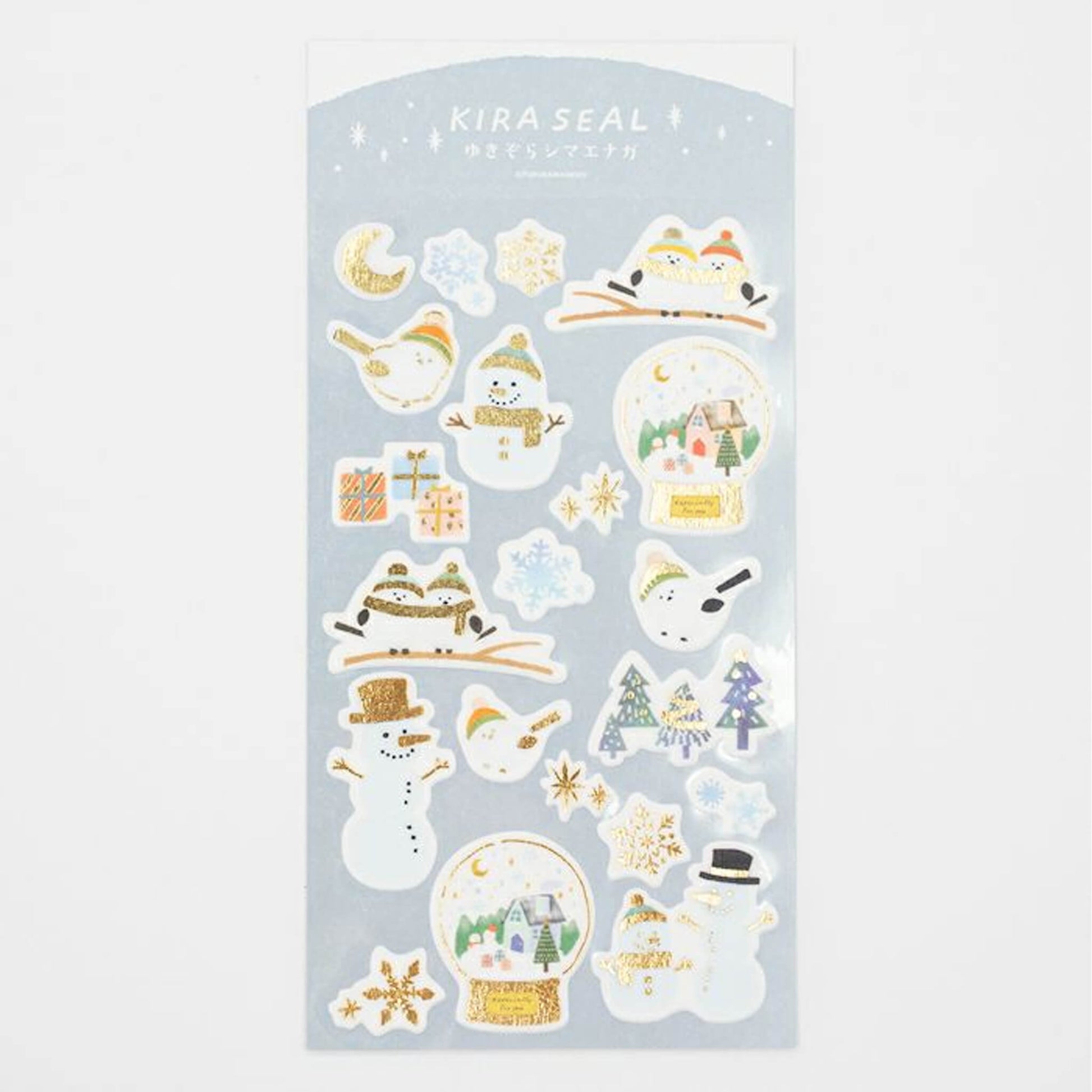 Furukawa Sticker Sheet Notes Wa - Life 2024 Winter Limited - Snowy Sky Shimaegana - Sticker Sheets