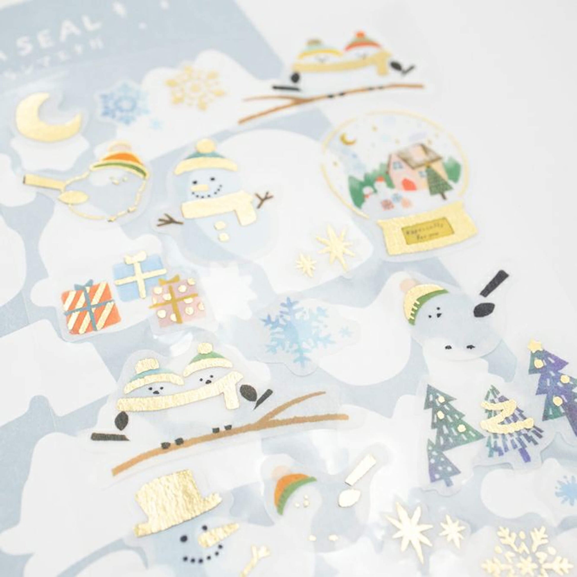 Furukawa Sticker Sheet Notes Wa - Life 2024 Winter Limited - Snowy Sky Shimaegana - Sticker Sheets