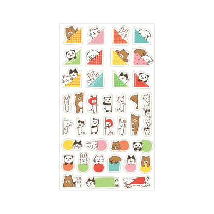 Furukawa Sticker Sheet - Pop - up Animals - Sticker Sheets