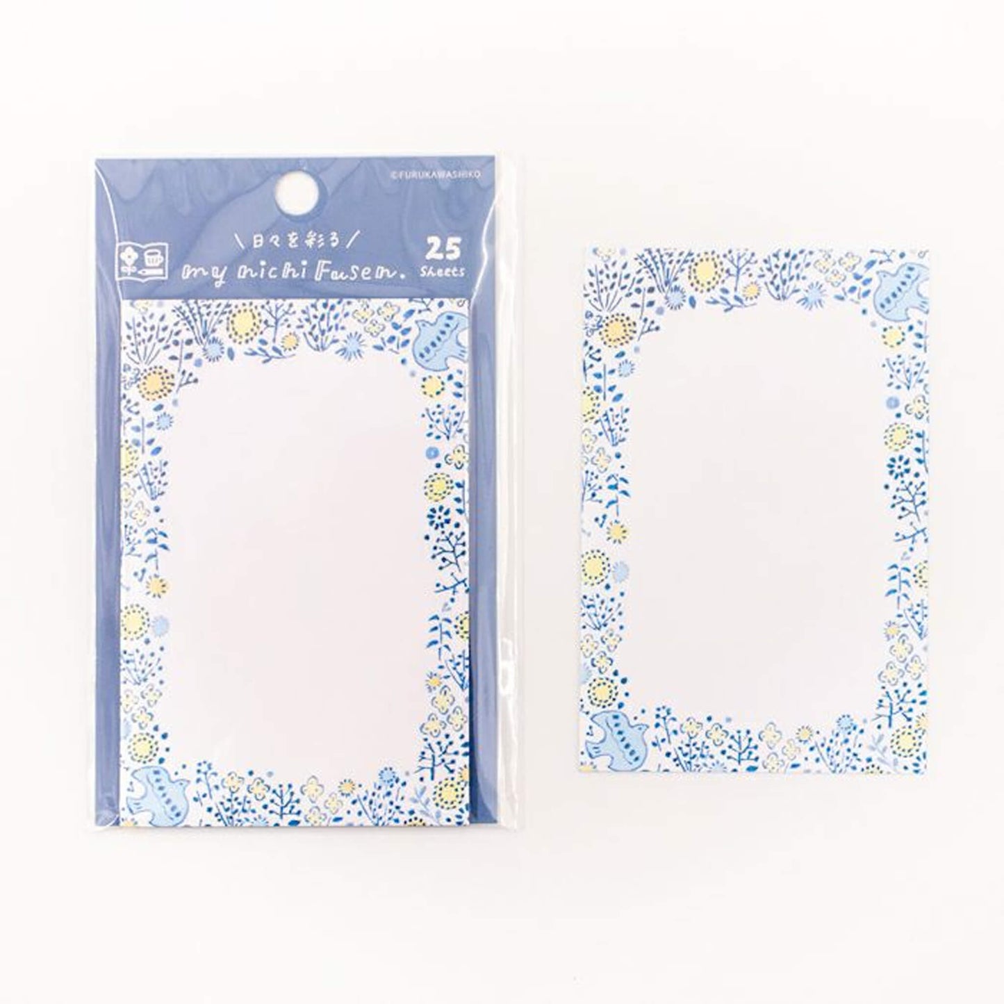 Furukawa Sticky Notes - Brid and Flower - Sticky Notes