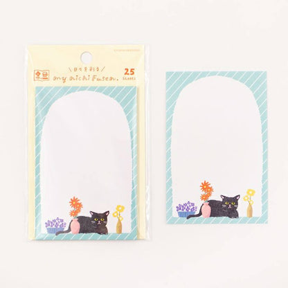 Furukawa Sticky Notes - Flower and Cat - Sticky Notes