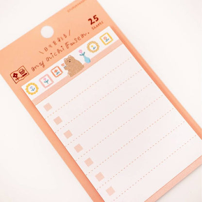 Furukawa Sticky Notes - Fluffy Bear - Sticky Notes