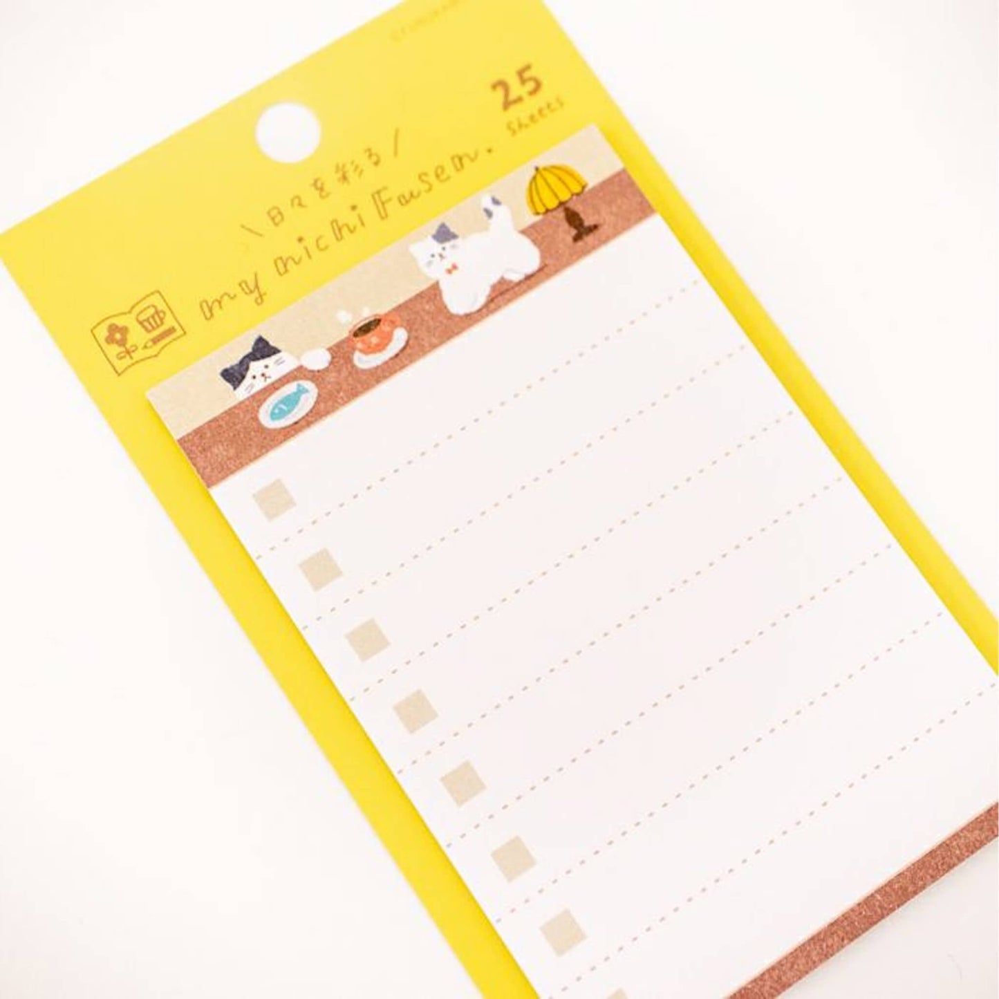 Furukawa Sticky Notes - Fluffy Cat - Sticky Notes