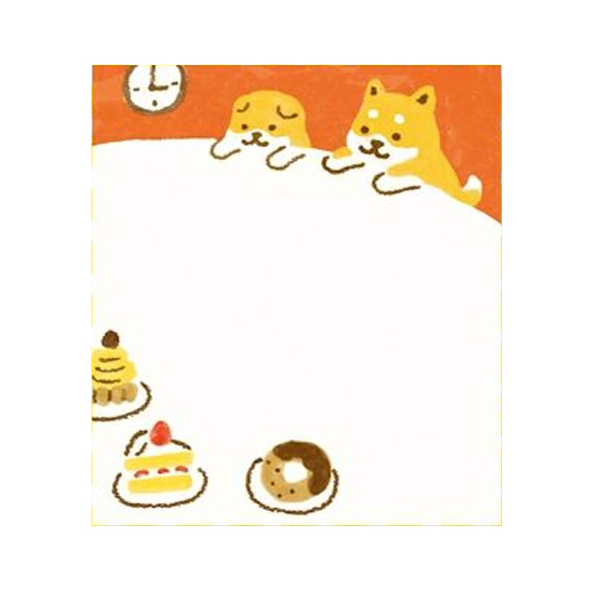 Furukawa Sticky Notes - Shiba Dog and Cake - Sticky Notes