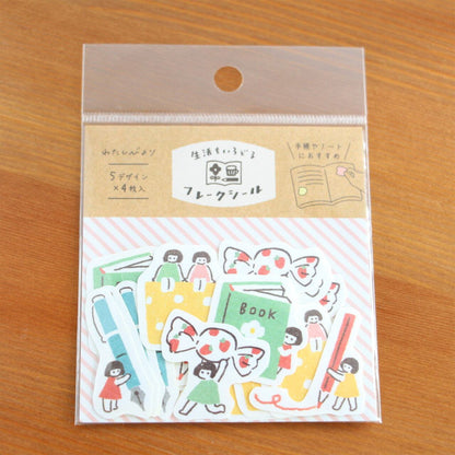 Furukawa Washi Sticker - Little People - Flake Stickers